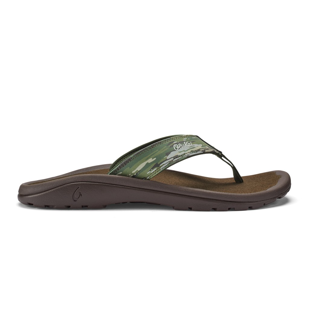 Olukai Zehentrenner Herren - Ohana Pa I Beach Braun/Grün - 28913ACQB